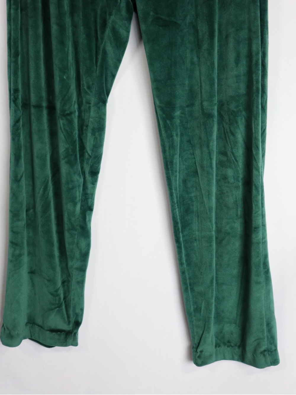 Teen Fitness Velour Tracksuit Set Green Hoodie & Pants Y2K Matching Set - Picture 10 of 11